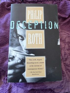 📚Philip Roth - Deception (Black, Tan) Paperback